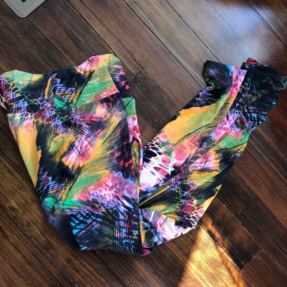 SOLD Candida Maria Brazil print leggings M/L